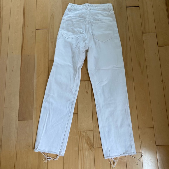 Zara white straight leg jeans - Picture 3 of 4